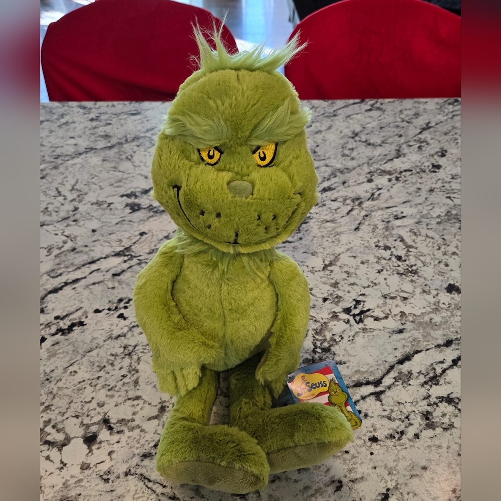 Aurora Dr Seuss Grinch Christmas Green Plush Stuffed Animal Toy Gift NWT